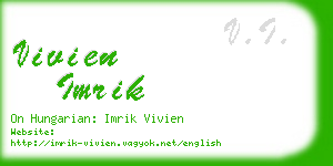 vivien imrik business card